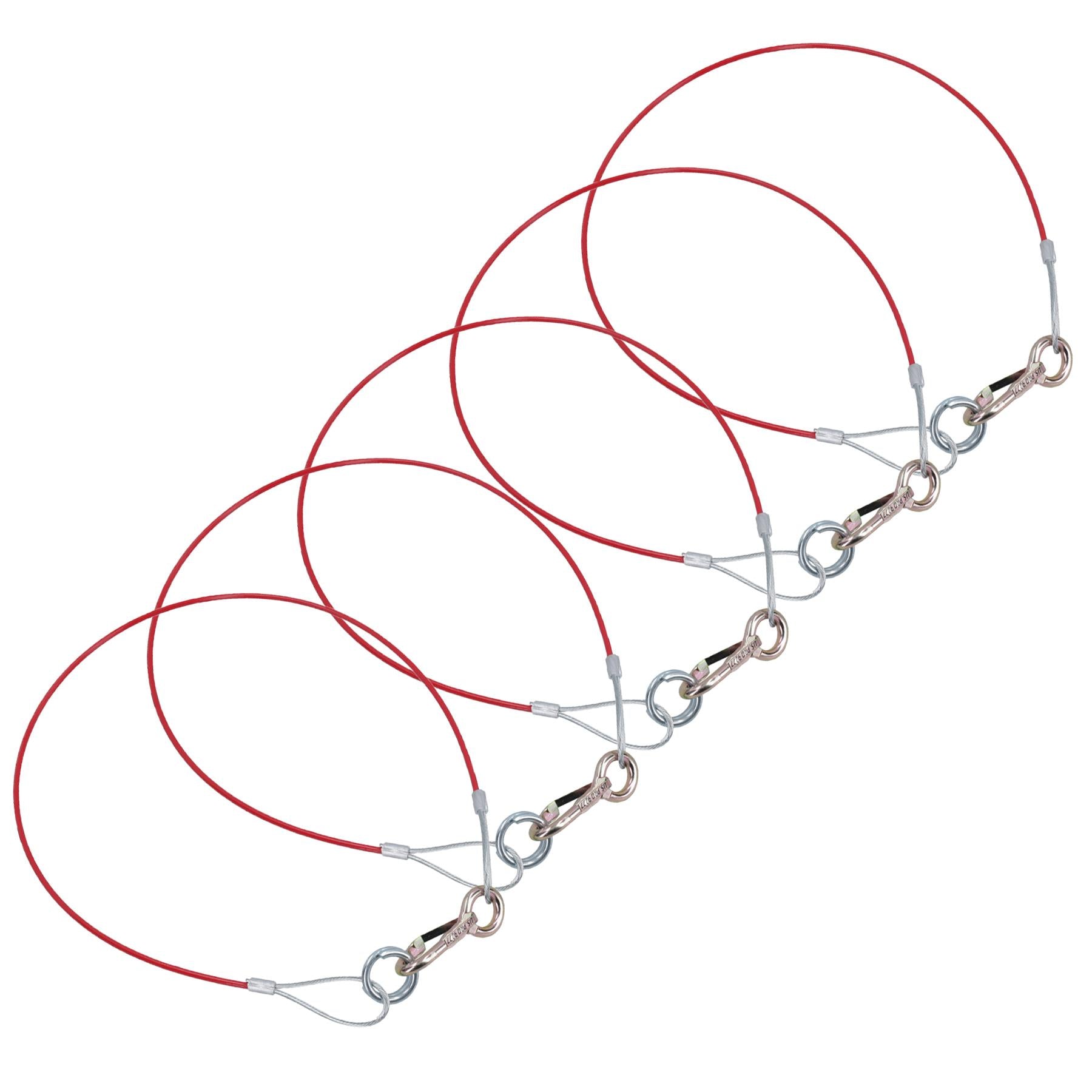 Breakaway Towing Cable For Braked Trailers Caravans Hook And Ring PVC Coated