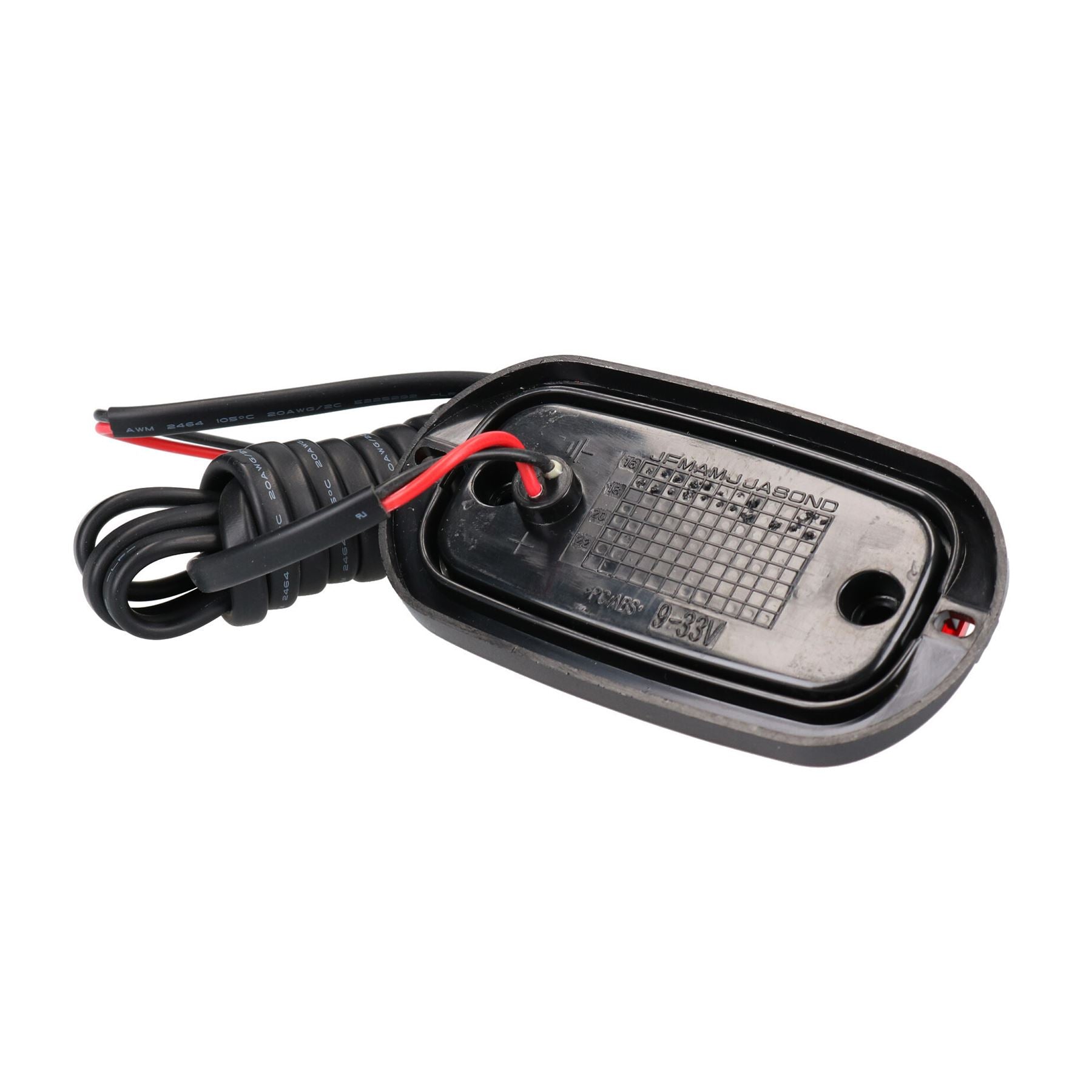 Feu de gabarit arrière à LED rouge pour remorque caravane 12 V ou 24 V TR099