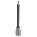 4mm 3/8" Drive Long Ball Ended Hex Allen Key Socket Bit 85mm Deep Reach CR-V