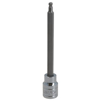 4mm 3/8" Drive Long Ball Ended Hex Allen Key Socket Bit 85mm Deep Reach CR-V