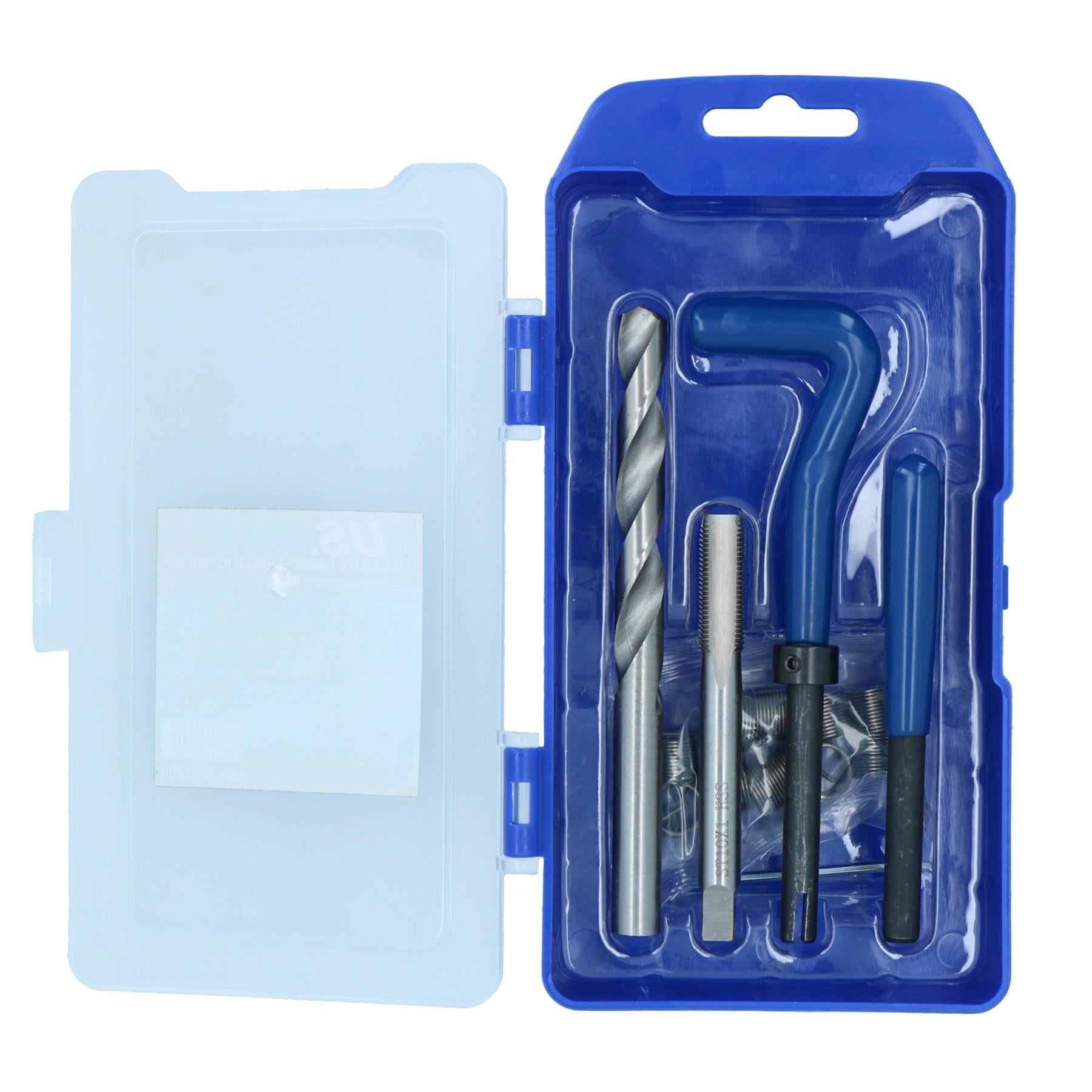 M10 x 1.0mm Metric Thread Repair Kit Helicoil Set for Damaged Threads 15pc