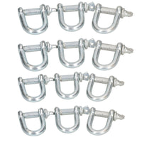 12mm D Shackles Dee Link Towing Rigging Pin Loop Galvanised Steel