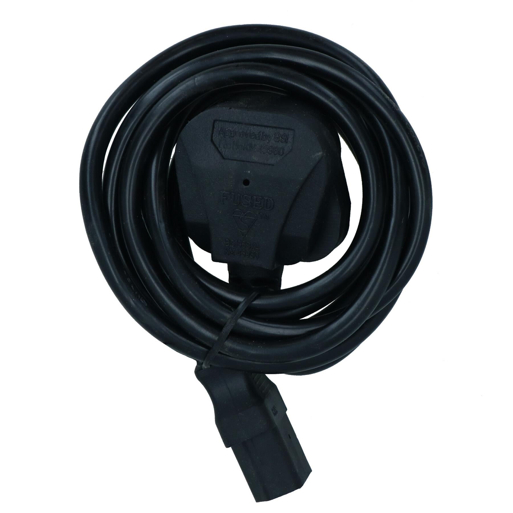 Kettle Lead Power Cable Cord UK Plug – IEC C13 1.8 Metres Long TV PC Monitor