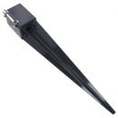 Fence Post Holder Support Drive In Spike Grey 100mm x 100mm x 750mm
