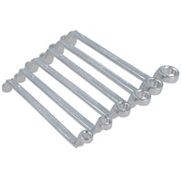 Metric Double Ended Bi-hex Ring Spanners 6mm - 17mm 6 Spanners 12 Sizes
