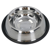 Stainless Steel Medium Non Slip Pet Bowl Dish Food Water Dogs Cats 18cm