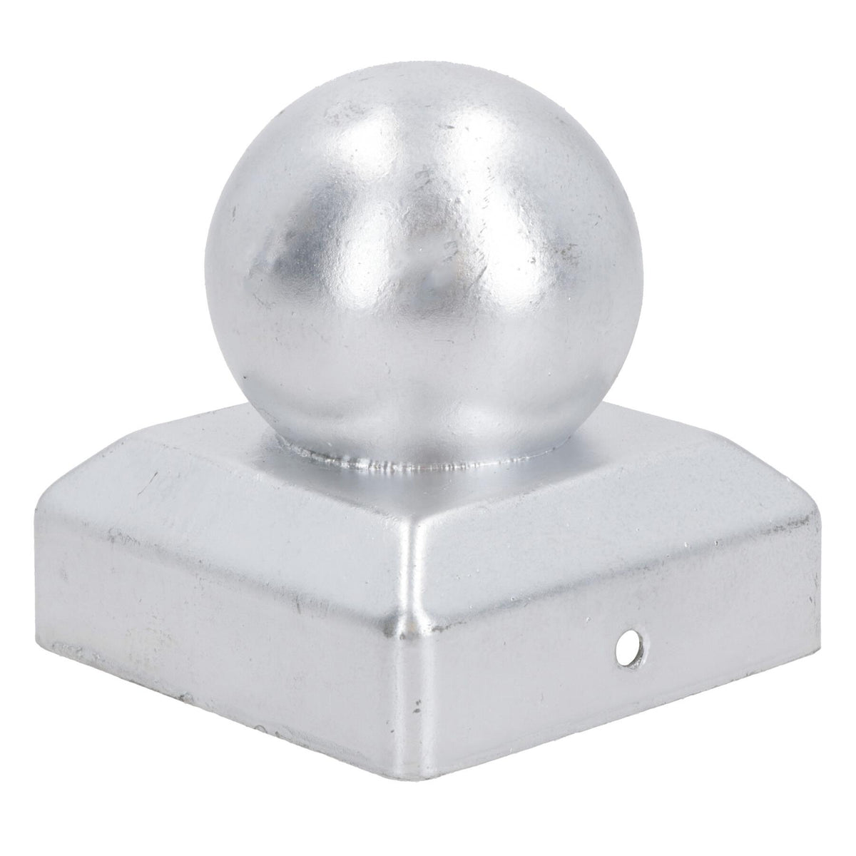 Metal Fence Post Caps Round / Ball 75mm x 75mm Protector Cover Silver