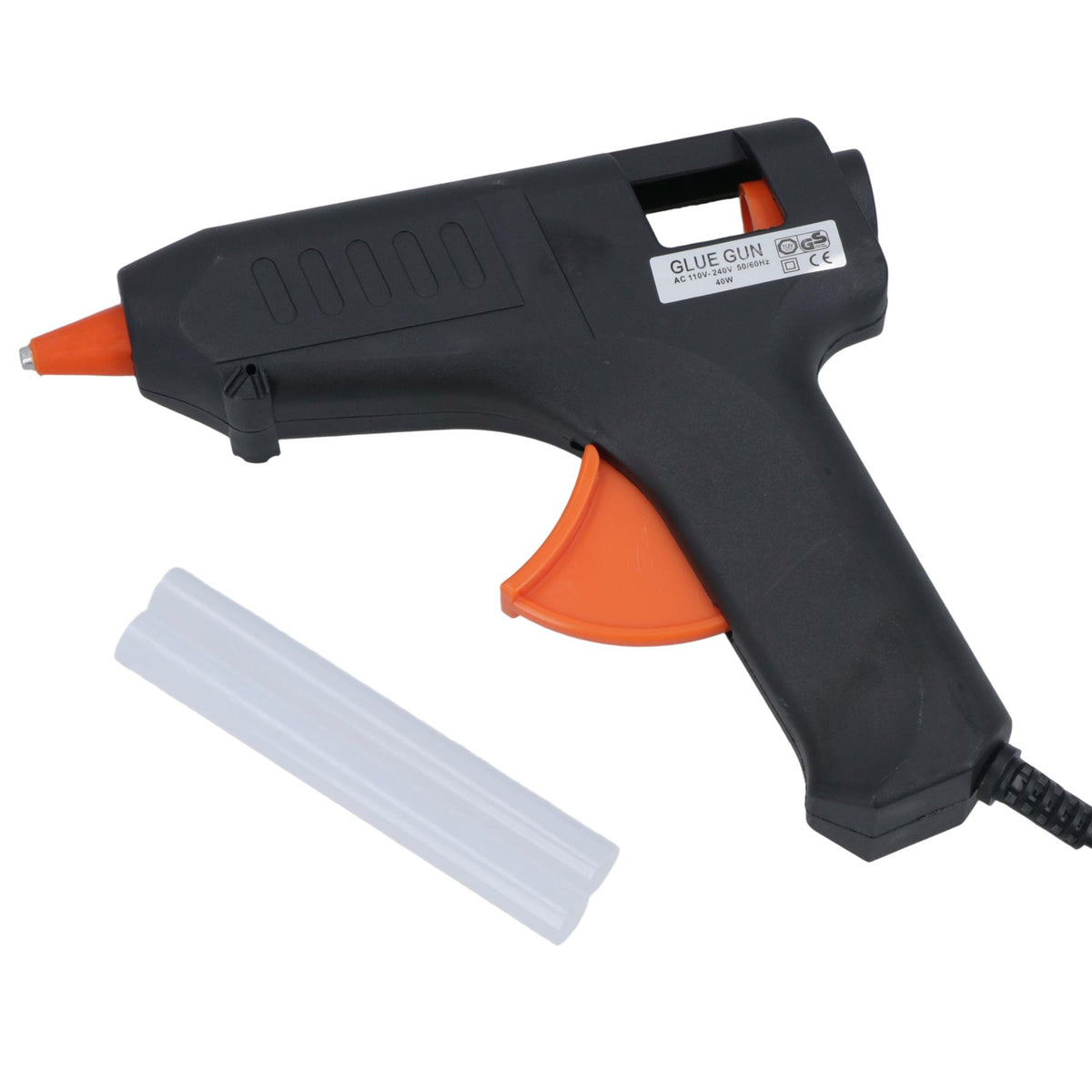 40 Watt Hobby Modelling Glue Gun Hot Melt Gluing Heat Electric Trigger + 12 Glue