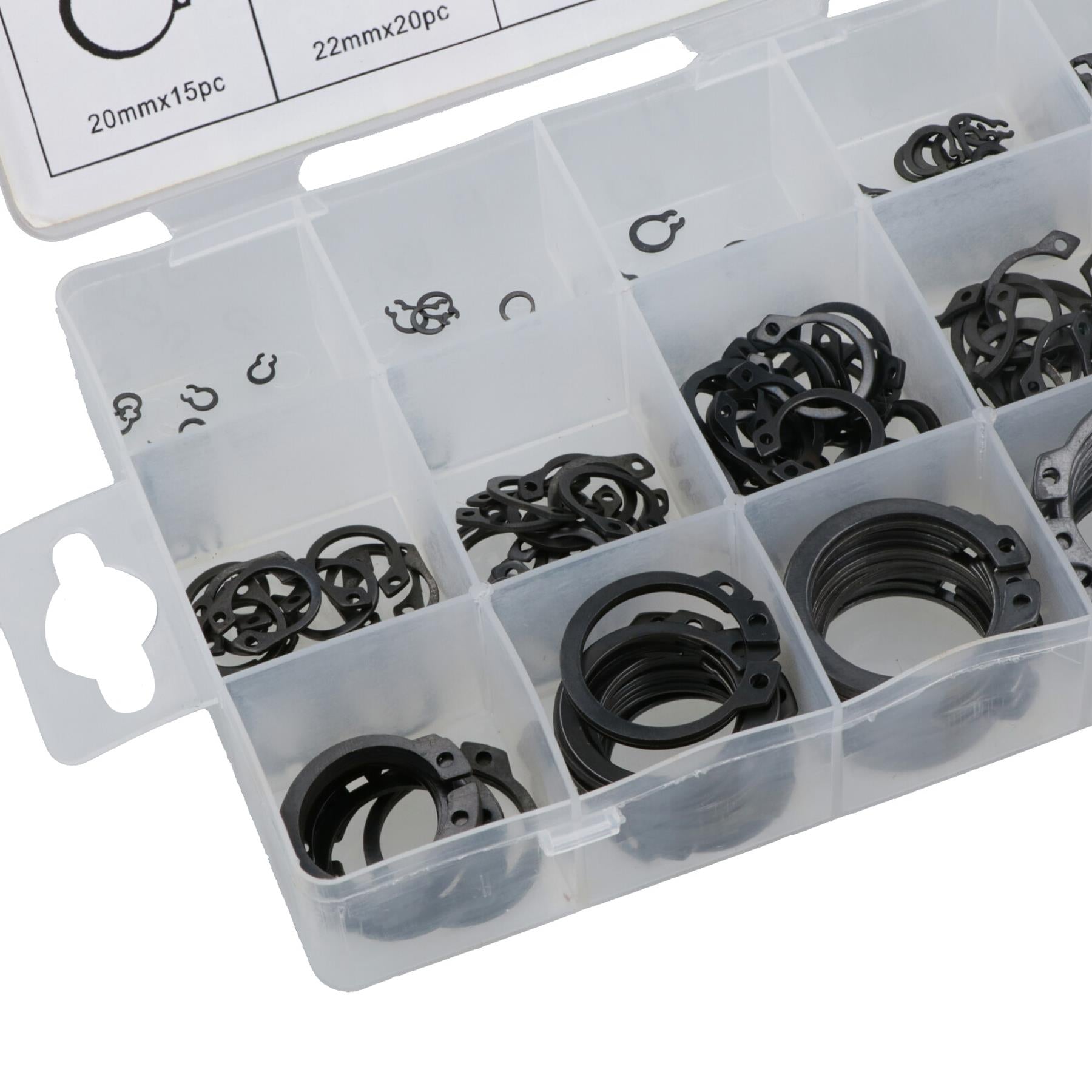 External Retaining Circlips Snap Rings Circlip Set Metric Sized 3 – 32mm 300pc