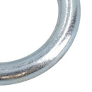 10mm x 50mm Steel Round O Rings Welded Zinc Plated 4 Pack DK35