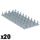 Galvanised Tooth Truss Plate Connector 50mm x 129mm Timber Mend Repair