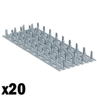 Galvanised Tooth Truss Plate Connector 50mm x 129mm Timber Mend Repair