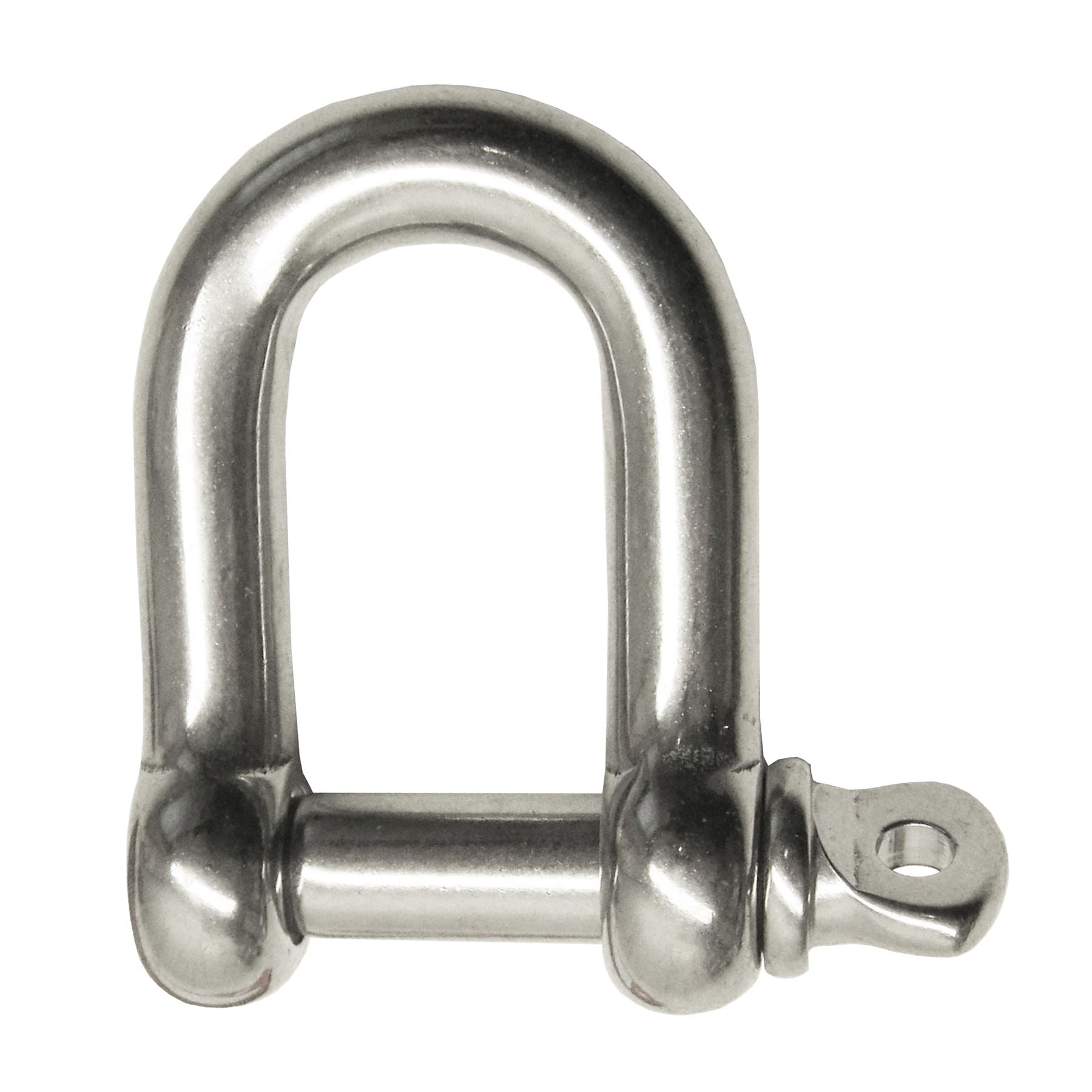 5 mm gerader Schäkel aus Edelstahl, Marinequalität 316