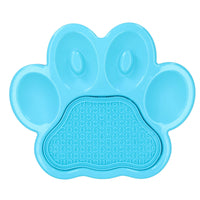 2PK BLUE Paw Interactive Dog Slow Feeder & Lick Mat Dog Food Accessories