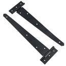 Heavy Duty T Tee Hinge For Sheds Gates Black Powder Coated Finish 4 – 18 Inch