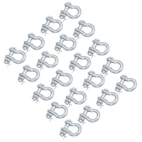 Galvanised Bow Shackle Safety Pin 3/8in (10mm) 1.0T to US Fed Spec