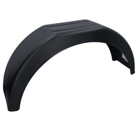 4 x 14 Inch Plastic Trailer Mudguard Wheel Arch Wing Fender + 12 x Fixing Brackets