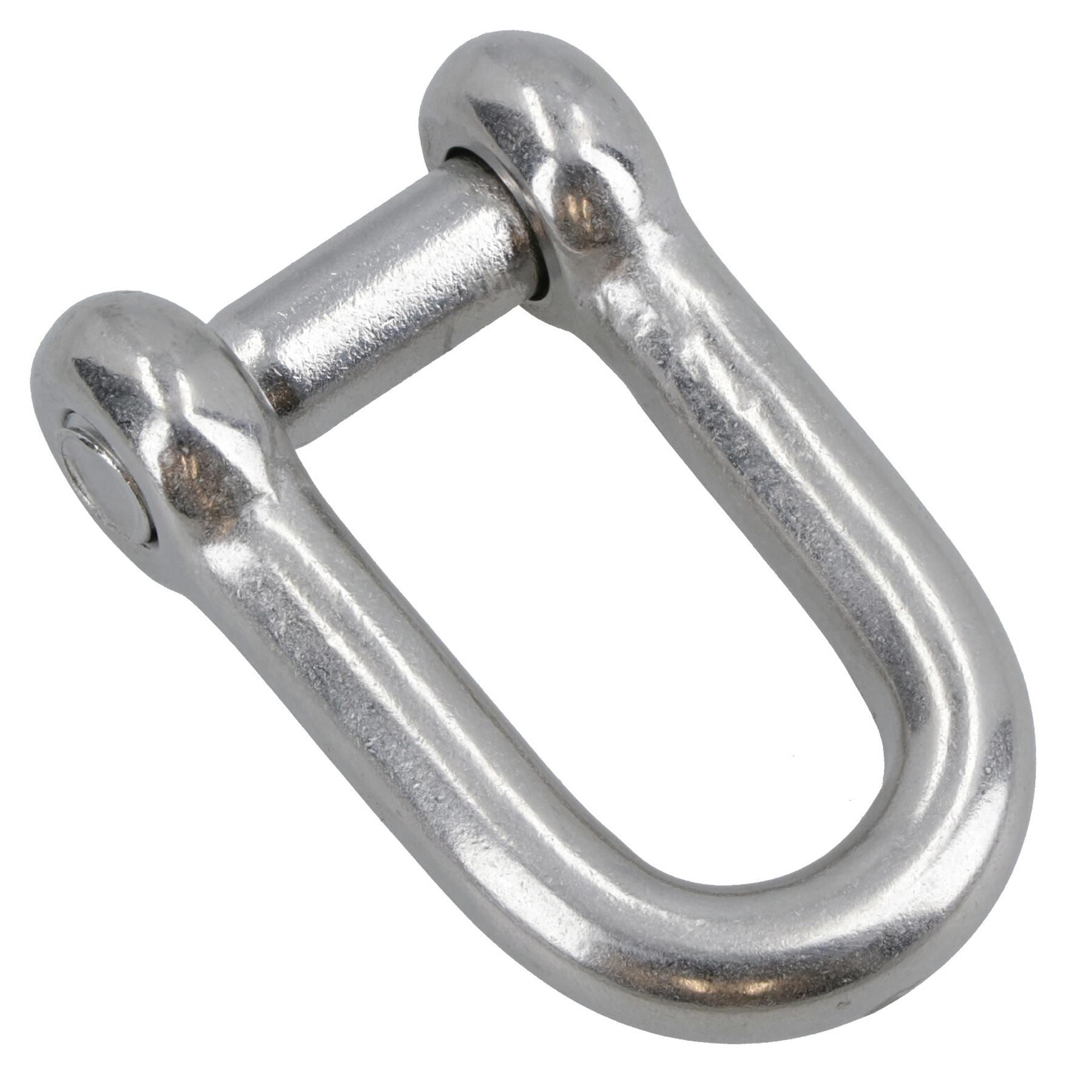 Countersunk Pin Dee Shackle 12mm Hex Socket Rigging Link Stainless Steel 316