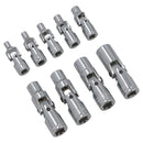 1/4" + 3/8" Drive E Female Torx Star Sockets on Wobble Universal Joint E4 - E16