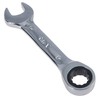 Metric MM Stubby Ratchet Combination Spanner Wrench 72 Teeth 8mm – 19mm