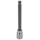 8mm 3/8" Drive Long Ball Ended Hex Allen Key Socket Bit 85mm Deep Reach CR-V