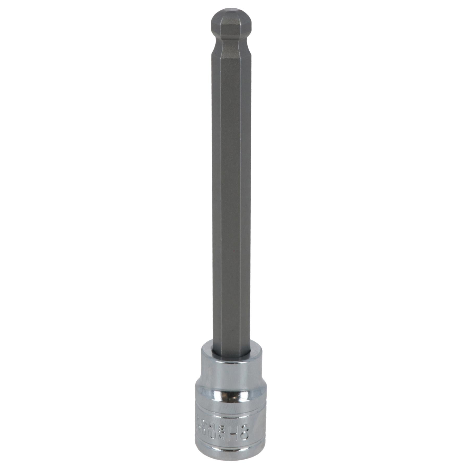 8mm 3/8" Drive Long Ball Ended Hex Allen Key Socket Bit 85mm Deep Reach CR-V