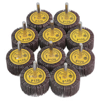 50mm 120 Grit Abrasive Flap Wheel Discs Sanding Rust Removal 6mm Shank