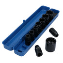 1/2" Drive Shallow Metric Impact Sockets 9 - 27mm 10pc & 1/2" Drive Breaker Bar