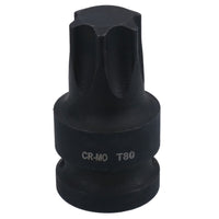 1/2in Drive Male Torx Star Impacted Impact Shallow Stubby Socket T55 – T100