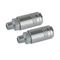 Air Line Hose Connector Fitting Female Quick Release 1/4 One Touch 2pk FT024