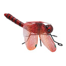 Small Metal Red Dragonfly Garden/Home Wall Art Ornament Gift 7x22x31cm