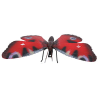 Large Metal 3D Red Butterfly Garden/Home Wall Art Ornament 5x24x32cm