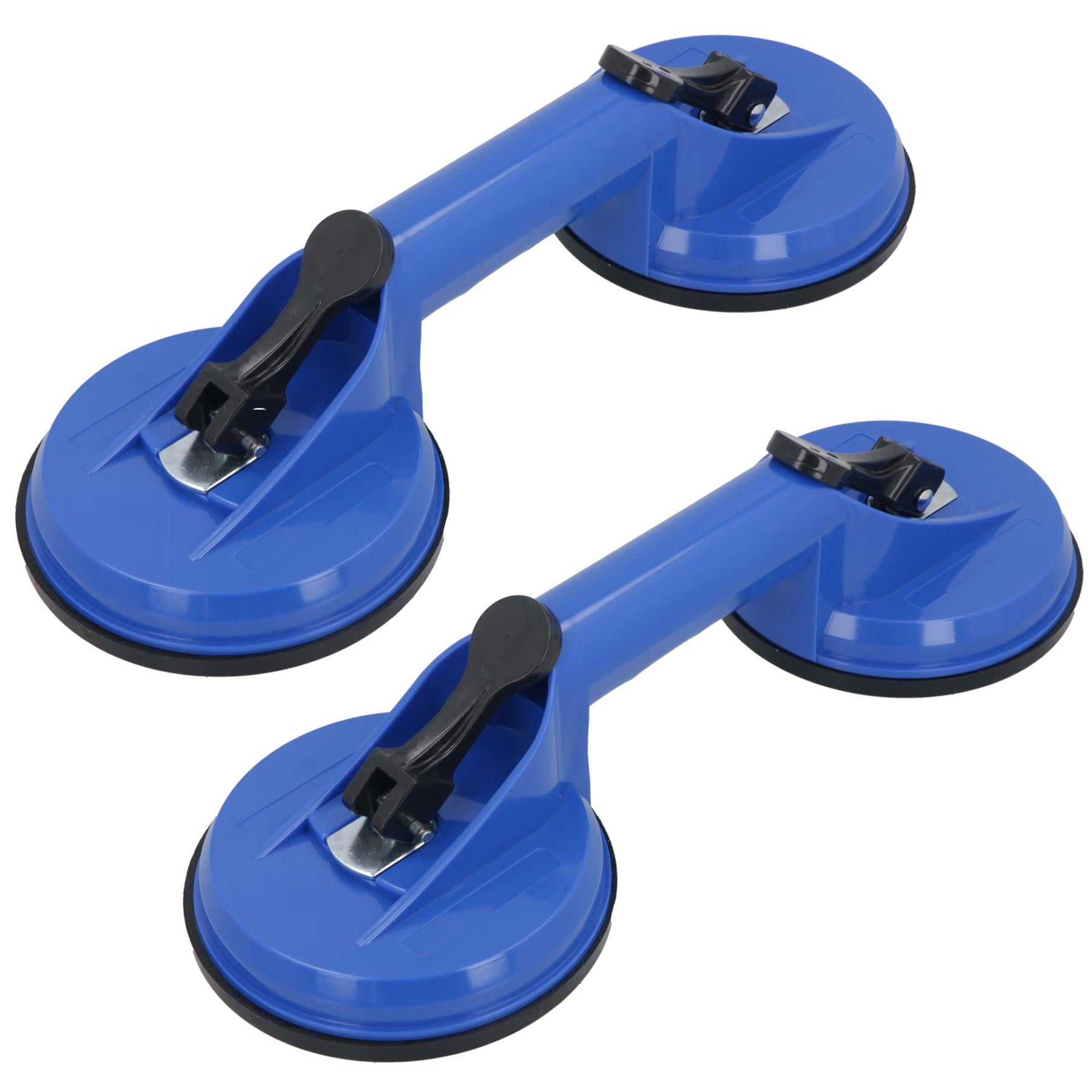 2er-Pack Doppel-Saugnäpfe Lifter Pad Glas Fenster Spiegel Metall Abzieher Delle TE286