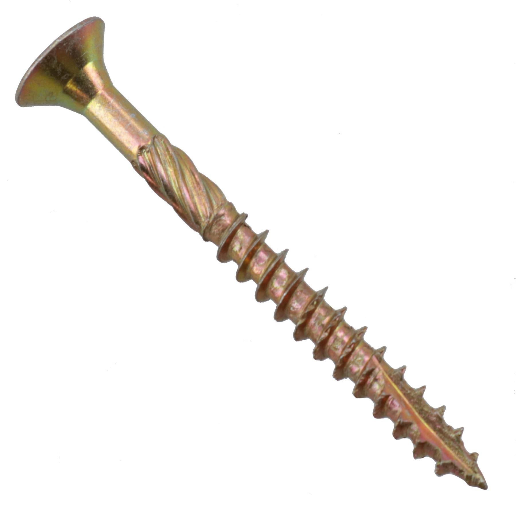 Countersunk Wood Screws 5.0 x 50mm Serrated Edge Prevent Splitting PZ2