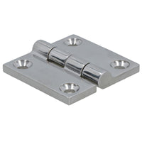 Polished Door Butt Hinge Stainless Steel 50mm x 50mm 316 Marine Cabin