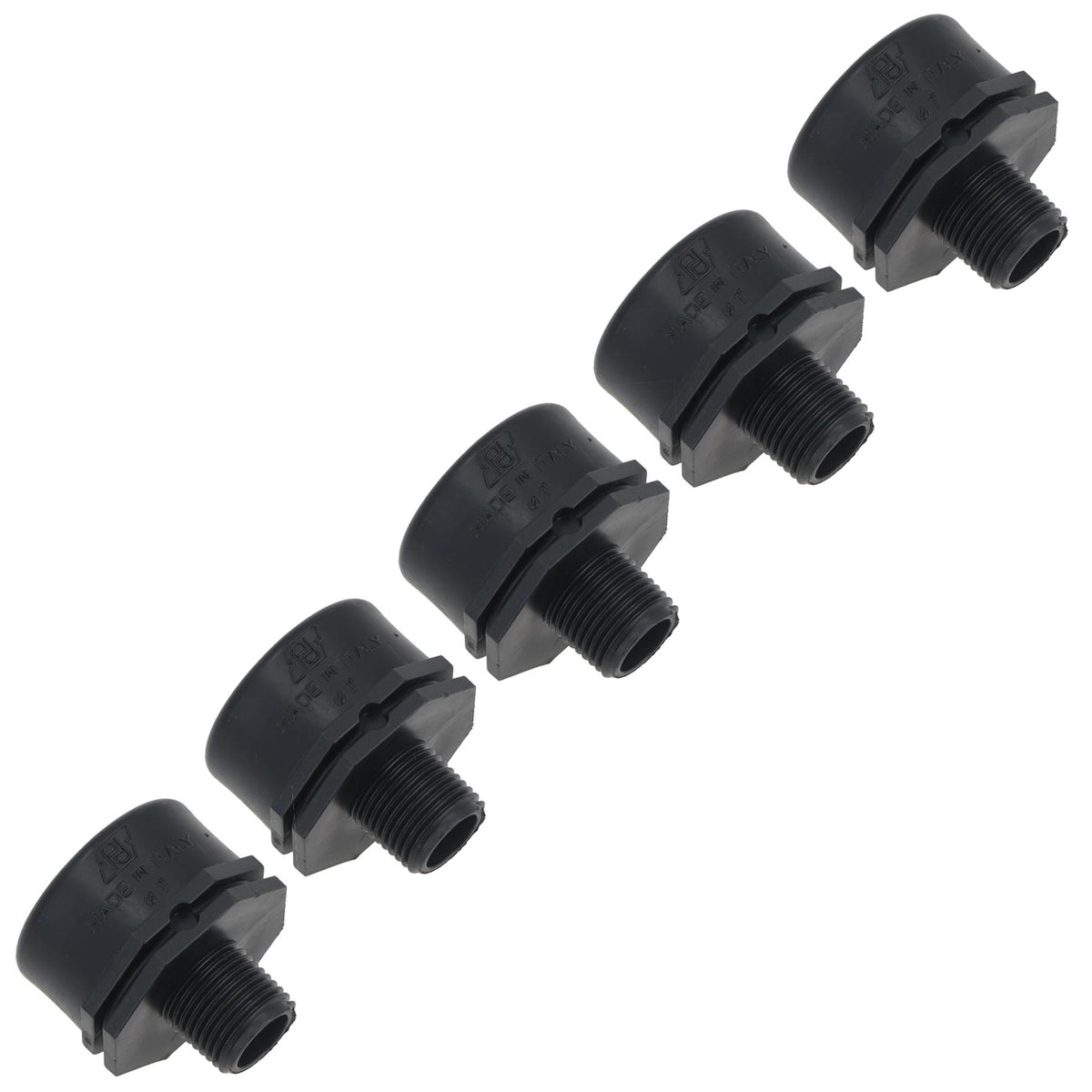 Polypropylene PP Threaded Reducing Socket Female – Male 1in – 1/2in BSP