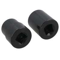 2pc 1/2" Drive Twist Locking Wheel Nut Socket Remover / Removal 19 - 26mm