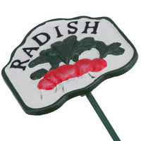 Vegetable Signs Markers Labels Cast Iron Plant Plaque Garden Yard Allotment
