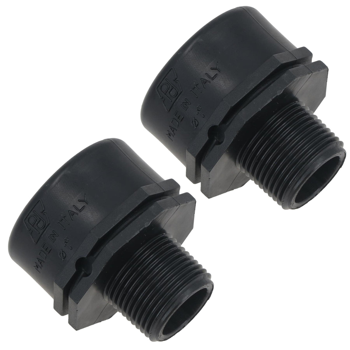Polypropylene PP Threaded Reducing Socket Female – Male 1in – 3/4in BSP