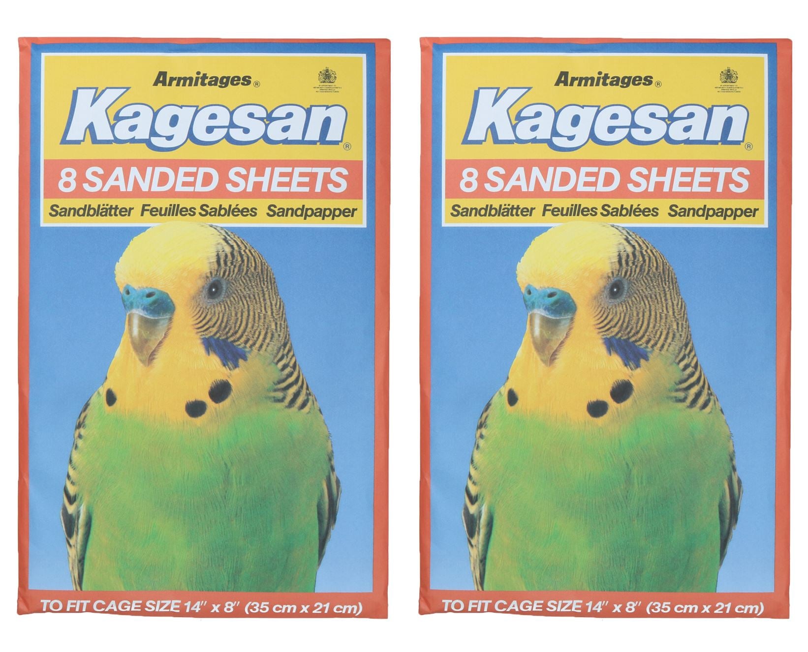 Sanded Sheets Sandpaper Cage Lining Budgies Caged Birds - 4 Sizes Available