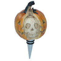 Pumpkin Skull Wine Bottle Stopper Topper Bung Cork Champagne Prosecco