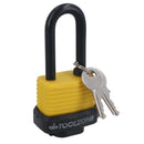 40mm Waterproof Padlock Weather Resistant Shed Gate 3 Keys Shank 53mm