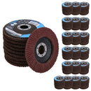 20 x Flap Discs 40 Grit Angle Grinder 4.5" (115mm) Flat Sanding Grinding TE230