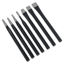 7pc Punch And Chisel Set With Taper Pin Cold Chisels + Centre Punch