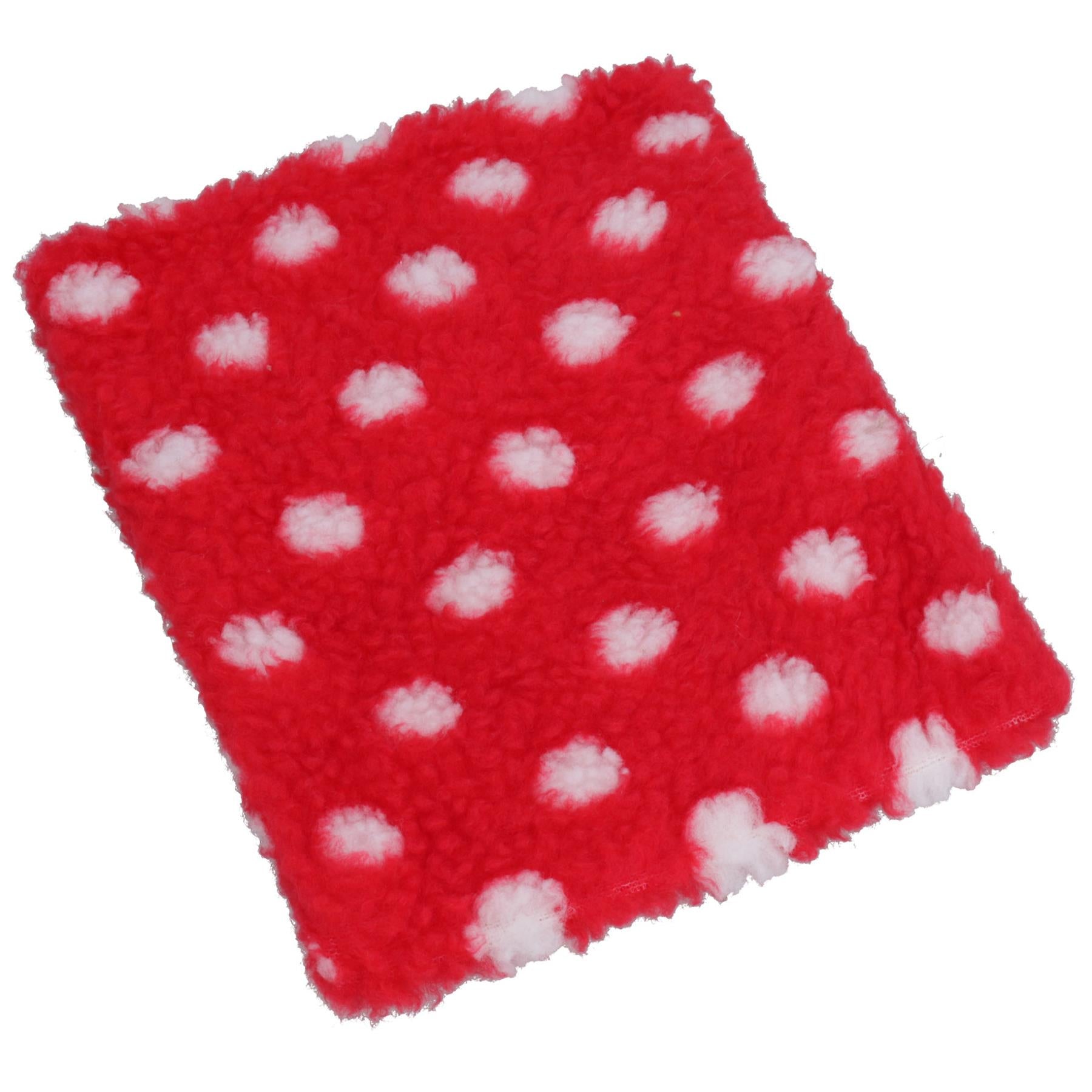 1 Spare Red Cover For Dog Puppy Microwavable Heat Pad (Cover Only)