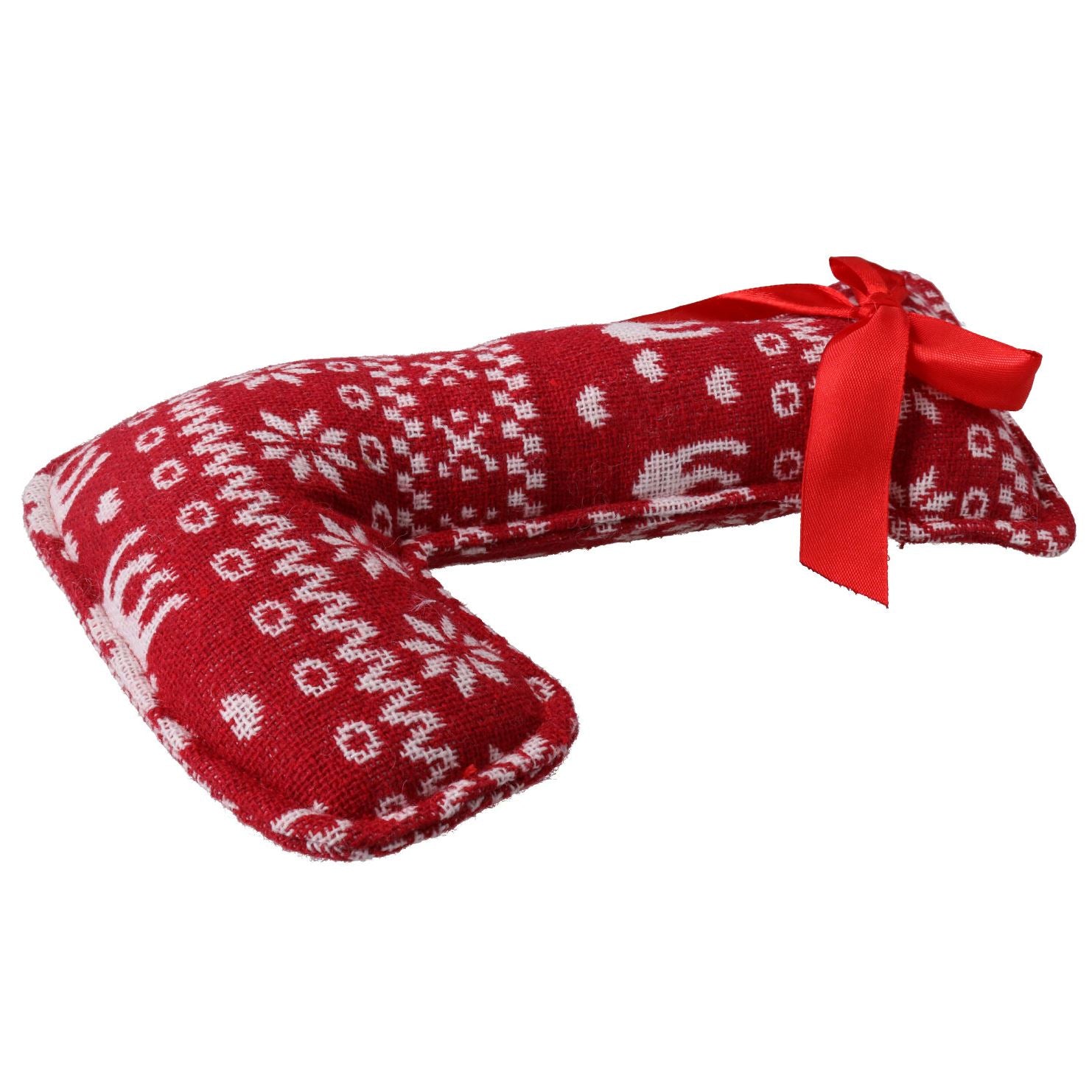 Jouet en peluche couineur pour chien, cadeau de Noël, motif rouge, 14 x 23 cm