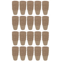 Biodegradable Fibre Plant Pots For Seeds Seedlings Cuttings Round 8 x 8cm