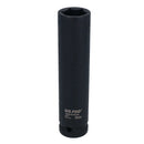 Extra Deep Long Metric MM Impact Socket 1/2" Drive 6 Sided Single Hex