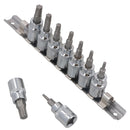 3/8"-Antrieb Torx / Star Plus-Steckschlüsseleinsätze, männlich, TP10 – TP50, 9-teiliger Satz von Bergen