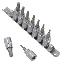 3/8"-Antrieb Torx / Star Plus-Steckschlüsseleinsätze, männlich, TP10 – TP50, 9-teiliger Satz von Bergen